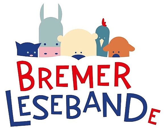 Leseband(e) Logo: Schriftzug mit Tieren
