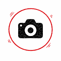 Ein Warnschild mit einer Kamera